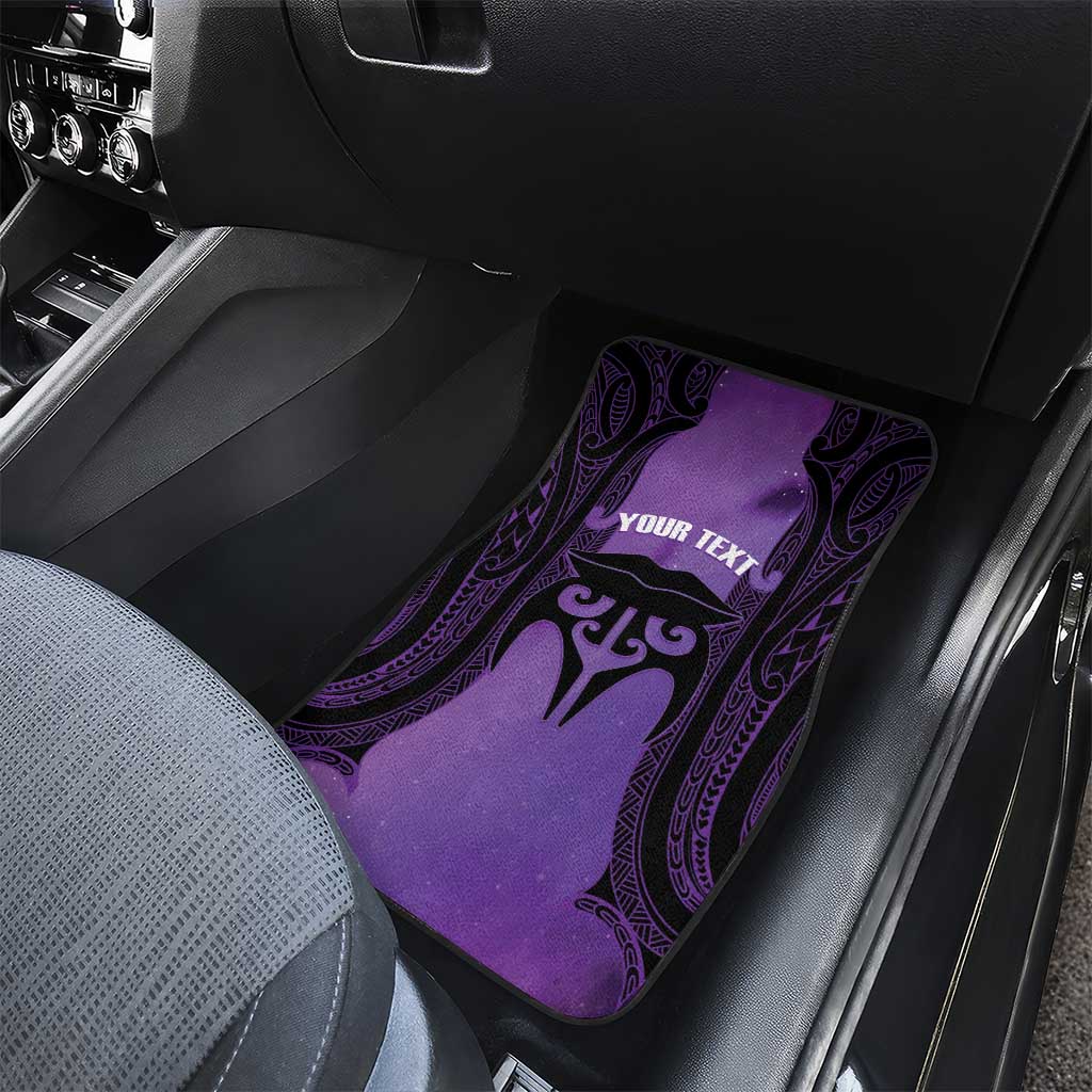 Personalised New Zealand Suffrage Day Car Mats Maori Tattoo Galaxy Vibe - Polynesian Pride