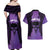 Personalised New Zealand Suffrage Day Couples Matching Off Shoulder Maxi Dress and Hawaiian Shirt Maori Tattoo Galaxy Vibe - Polynesian Pride