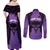 Personalised New Zealand Suffrage Day Couples Matching Off Shoulder Maxi Dress and Long Sleeve Button Shirt Maori Tattoo Galaxy Vibe - Polynesian Pride