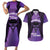 Personalised New Zealand Suffrage Day Couples Matching Short Sleeve Bodycon Dress and Hawaiian Shirt Maori Tattoo Galaxy Vibe - Polynesian Pride