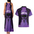Personalised New Zealand Suffrage Day Couples Matching Tank Maxi Dress and Hawaiian Shirt Maori Tattoo Galaxy Vibe - Polynesian Pride