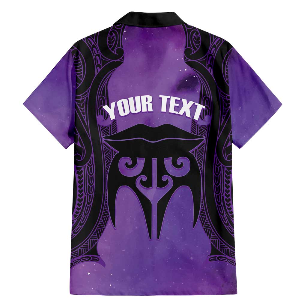 Personalised New Zealand Suffrage Day Family Matching Puletasi and Hawaiian Shirt Maori Tattoo Galaxy Vibe LT14 - Polynesian Pride