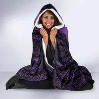 Personalised New Zealand Suffrage Day Hooded Blanket Maori Tattoo Galaxy Vibe - Polynesian Pride
