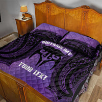 Personalised New Zealand Suffrage Day Quilt Bed Set Maori Tattoo Galaxy Vibe - Polynesian Pride