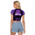 Personalised New Zealand Suffrage Day Raglan Cropped T Shirt Maori Tattoo Galaxy Vibe - Polynesian Pride