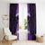 Personalised New Zealand Suffrage Day Window Curtain Maori Tattoo Galaxy Vibe - Polynesian Pride