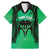 Personalised Moko Kauae New Zealand Family Matching Mermaid Dress and Hawaiian Shirt Maori Chin Tattoo Green - Polynesian Pride