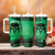 Personalised Moko Kauae New Zealand Tumbler With Handle Maori Chin Tattoo Green - Polynesian Pride