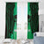 Personalised Moko Kauae New Zealand Window Curtain Maori Chin Tattoo Green - Polynesian Pride