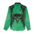 Personalised Moko Kauae New Zealand Women Casual Shirt Maori Chin Tattoo Green - Polynesian Pride