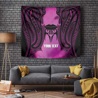 Personalised Moko Kauae New Zealand Tapestry Maori Chin Tattoo Pink - Polynesian Pride