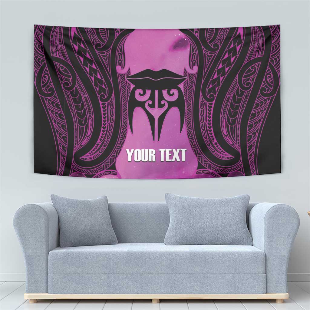 Personalised Moko Kauae New Zealand Tapestry Maori Chin Tattoo Pink - Polynesian Pride