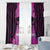 Personalised Moko Kauae New Zealand Window Curtain Maori Chin Tattoo Pink - Polynesian Pride