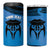 Personalised Moko Kauae New Zealand 4 in 1 Can Cooler Tumbler Maori Chin Tattoo Blue - Polynesian Pride