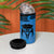 Personalised Moko Kauae New Zealand 4 in 1 Can Cooler Tumbler Maori Chin Tattoo Blue - Polynesian Pride