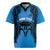 Personalised Moko Kauae New Zealand Rugby Jersey Maori Chin Tattoo Blue - Polynesian Pride