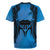 Personalised Moko Kauae New Zealand Rugby Jersey Maori Chin Tattoo Blue - Polynesian Pride