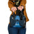 Personalised Moko Kauae New Zealand Shoulder Handbag Maori Chin Tattoo Blue - Polynesian Pride