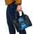 Personalised Moko Kauae New Zealand Shoulder Handbag Maori Chin Tattoo Blue - Polynesian Pride