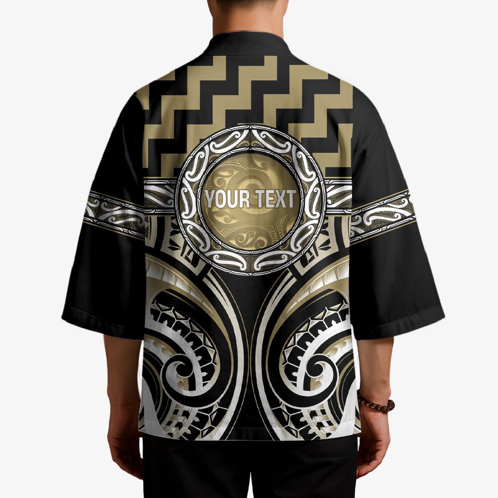 Aotearoa Waikato Tainui Personalised Kimono Maori Iwi Poutama Puhoro Tattoo LT14 - Polynesian Pride