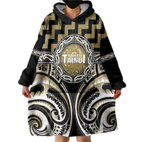 Aotearoa Waikato Tainui Personalised Wearable Blanket Hoodie Maori Iwi Poutama Puhoro Tattoo LT14 - Polynesian Pride