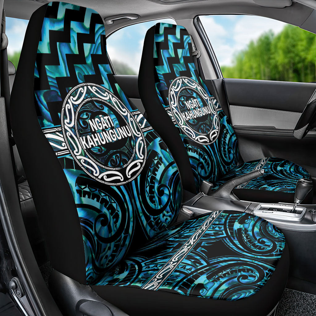 Aotearoa Ngati Kahungunu Car Seat Cover Maori Iwi Poutama Puhoro Tattoo LT14 - Polynesian Pride