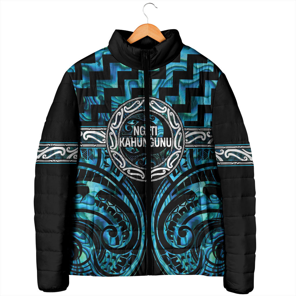 Aotearoa Ngati Kahungunu Personalised Padded Jacket Maori Iwi Poutama Puhoro Tattoo LT14 - Polynesian Pride