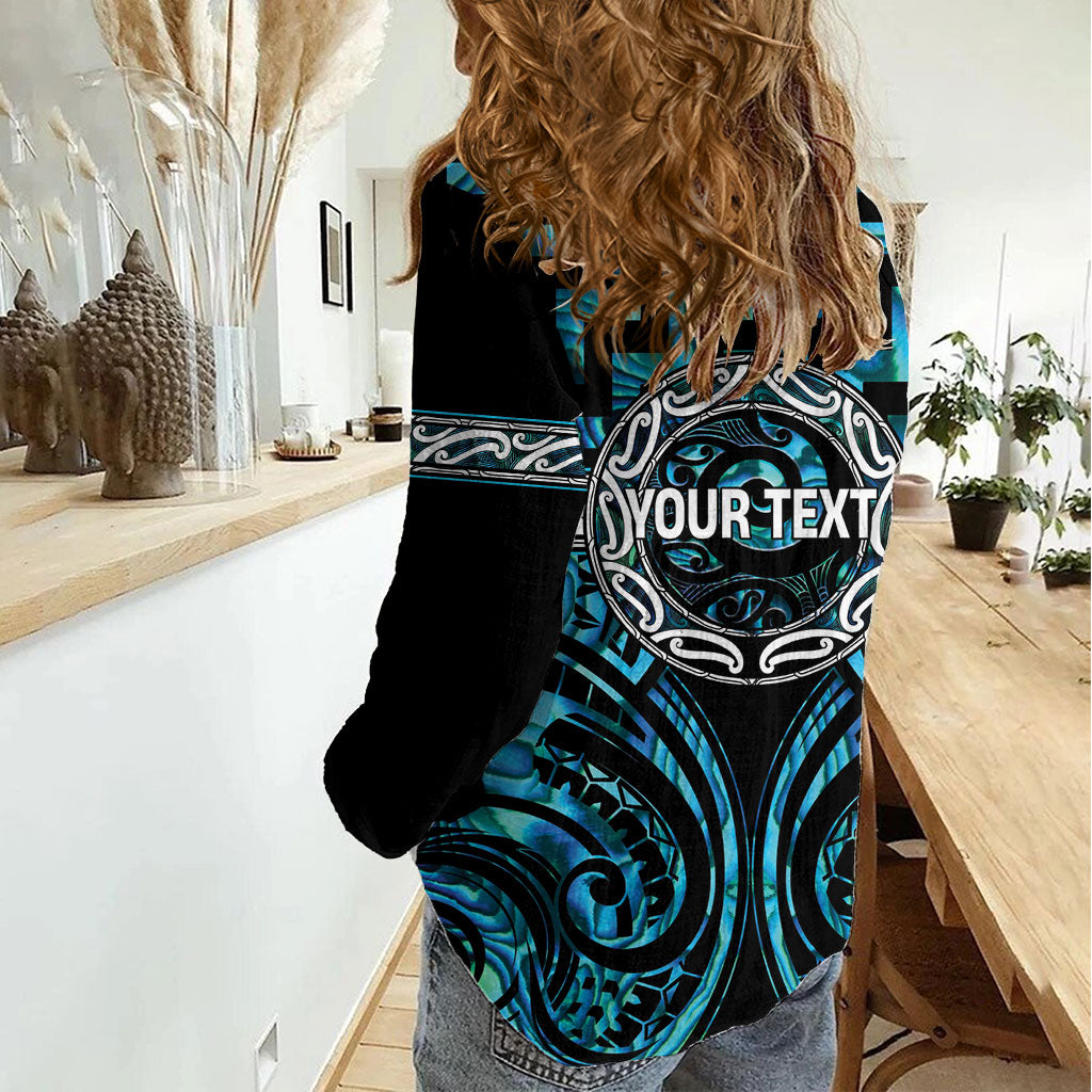 Aotearoa Ngati Kahungunu Personalised Women Casual Shirt Maori Iwi Poutama Puhoro Tattoo LT14 - Polynesian Pride