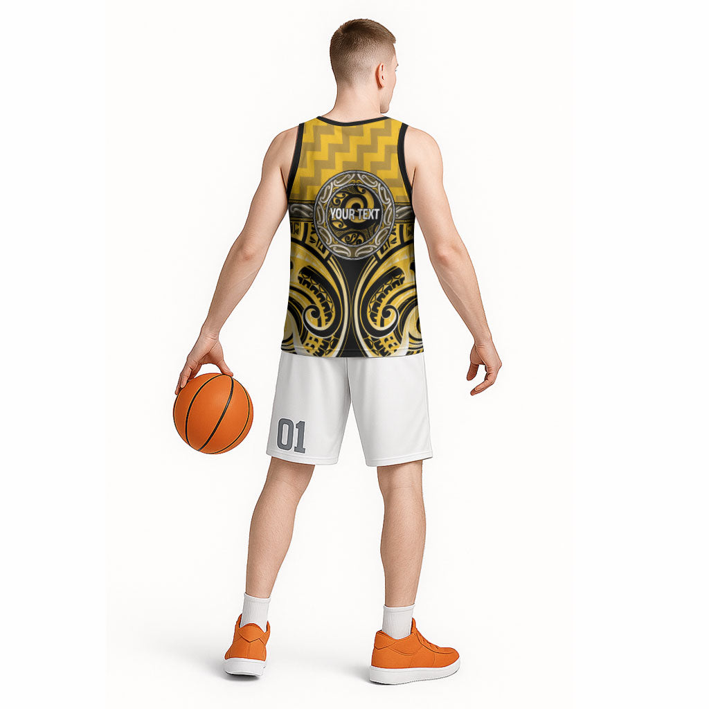 Aotearoa Ngati Whatua Personalised Basketball Jersey Maori Iwi Poutama Puhoro Tattoo LT14 - Polynesian Pride