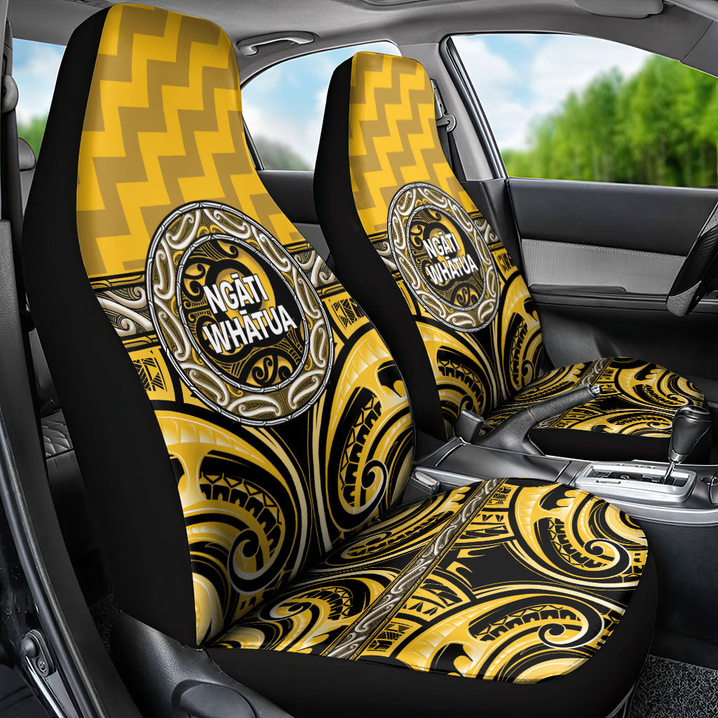 Aotearoa Ngati Whatua Car Seat Cover Maori Iwi Poutama Puhoro Tattoo LT14 - Polynesian Pride