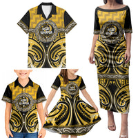 Aotearoa Ngati Whatua Personalised Family Matching Puletasi and Hawaiian Shirt Maori Iwi Poutama Puhoro Tattoo LT14 - Polynesian Pride