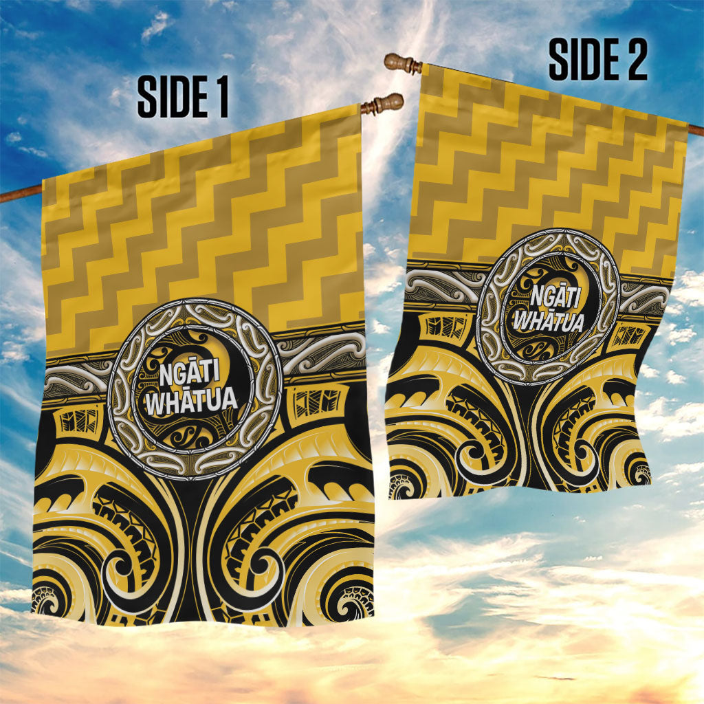 Aotearoa Ngati Whatua Garden Flag Maori Iwi Poutama Puhoro Tattoo LT14 - Polynesian Pride