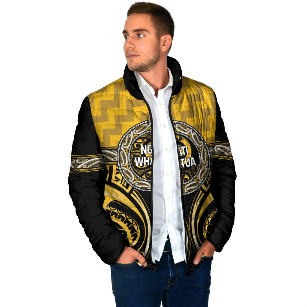 Aotearoa Ngati Whatua Personalised Padded Jacket Maori Iwi Poutama Puhoro Tattoo LT14 - Polynesian Pride