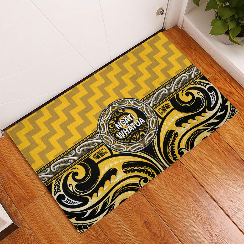 Aotearoa Ngati Whatua Rubber Doormat Maori Iwi Poutama Puhoro Tattoo LT14 - Polynesian Pride