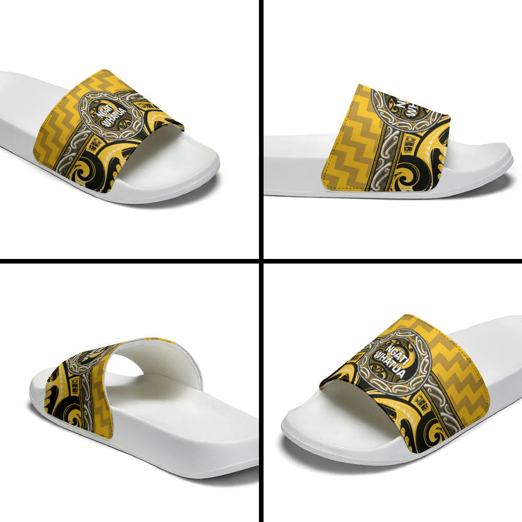 Aotearoa Ngati Whatua Slide Sandals Maori Iwi Poutama Puhoro Tattoo LT14 - Polynesian Pride