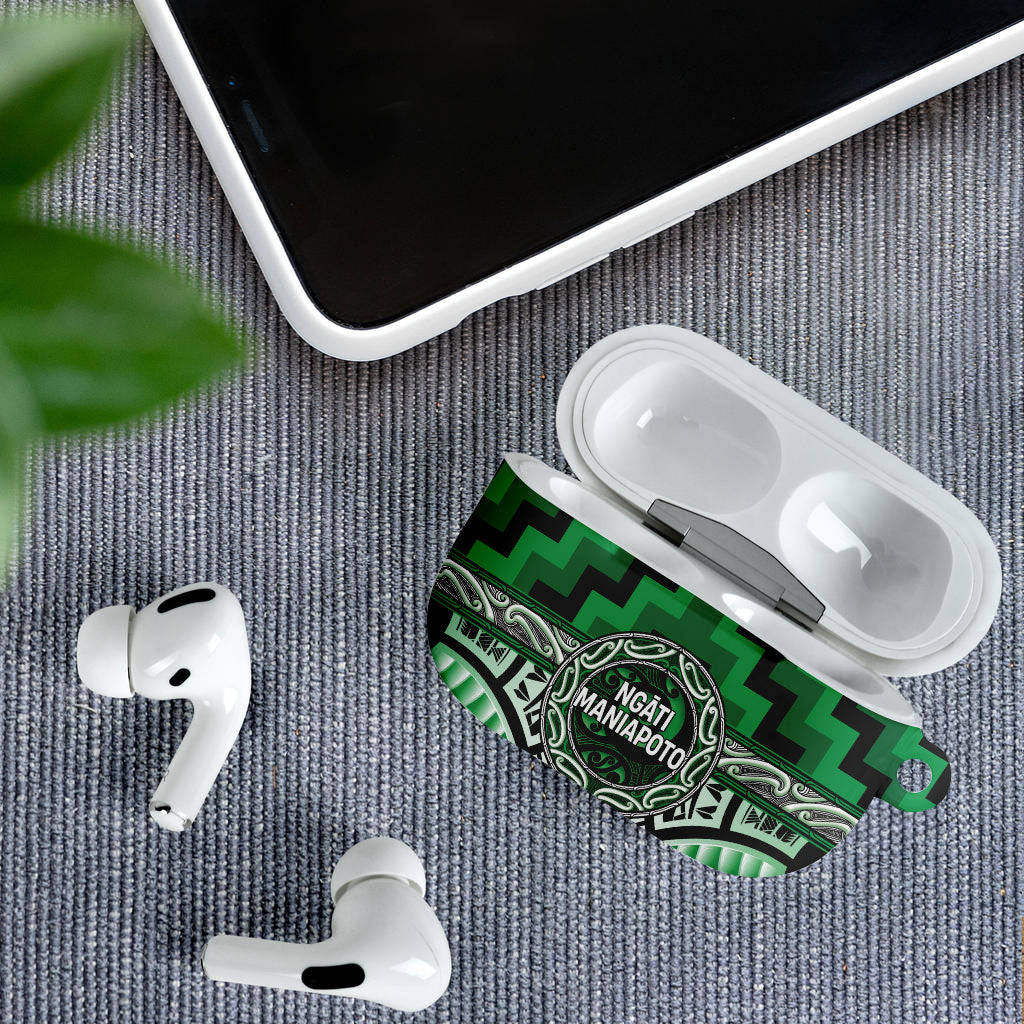 Aotearoa Ngati Maniapoto AirPods Case Maori Iwi Poutama Puhoro Tattoo LT14 - Polynesian Pride