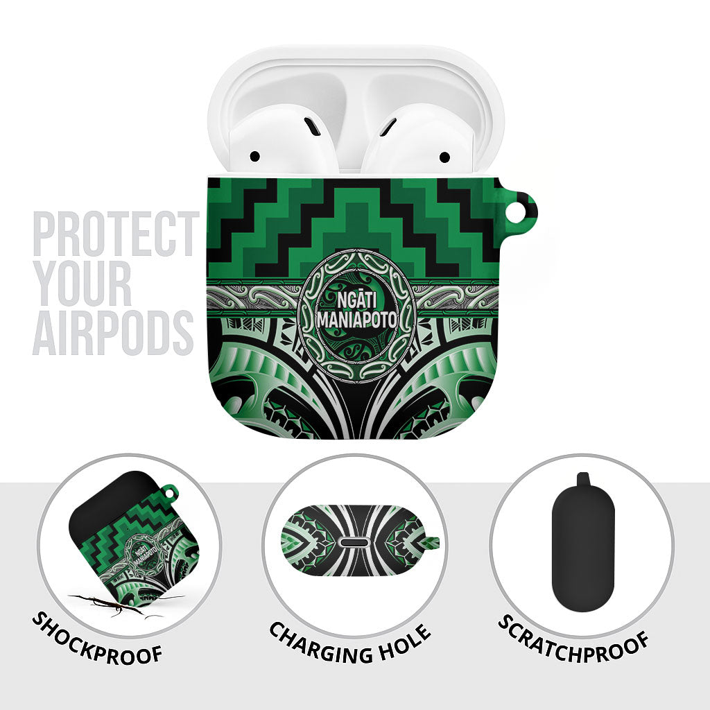 Aotearoa Ngati Maniapoto AirPods Case Maori Iwi Poutama Puhoro Tattoo LT14 - Polynesian Pride