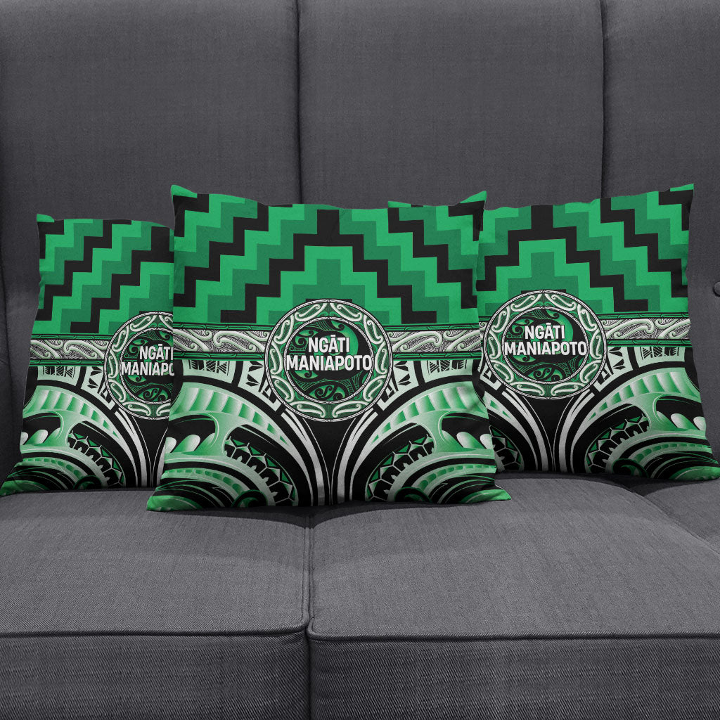 Aotearoa Ngati Maniapoto Pillow Cover Maori Iwi Poutama Puhoro Tattoo LT14 - Polynesian Pride