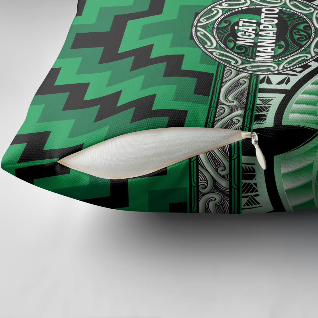 Aotearoa Ngati Maniapoto Pillow Cover Maori Iwi Poutama Puhoro Tattoo LT14 - Polynesian Pride