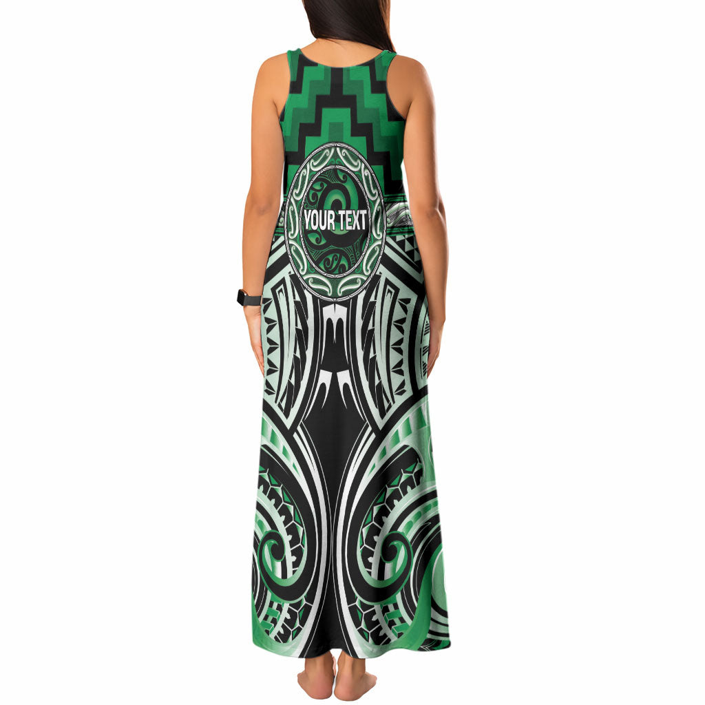 Aotearoa Ngati Maniapoto Personalised Tank Maxi Dress Maori Iwi Poutama Puhoro Tattoo LT14 - Polynesian Pride