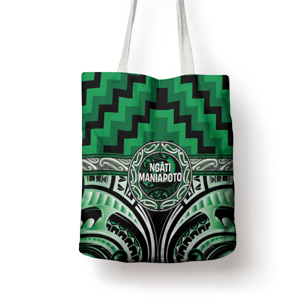 Aotearoa Ngati Maniapoto Tote Bag Maori Iwi Poutama Puhoro Tattoo LT14 - Polynesian Pride