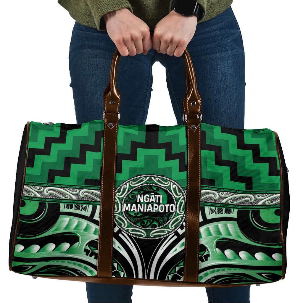 Aotearoa Ngati Maniapoto Travel Bag Maori Iwi Poutama Puhoro Tattoo