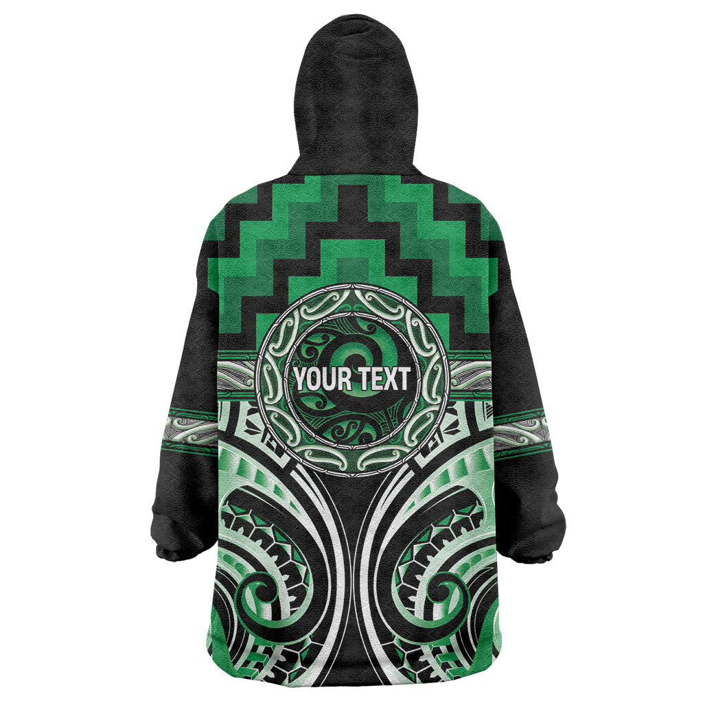 Aotearoa Ngati Maniapoto Personalised Wearable Blanket Hoodie Maori Iwi Poutama Puhoro Tattoo LT14 - Polynesian Pride