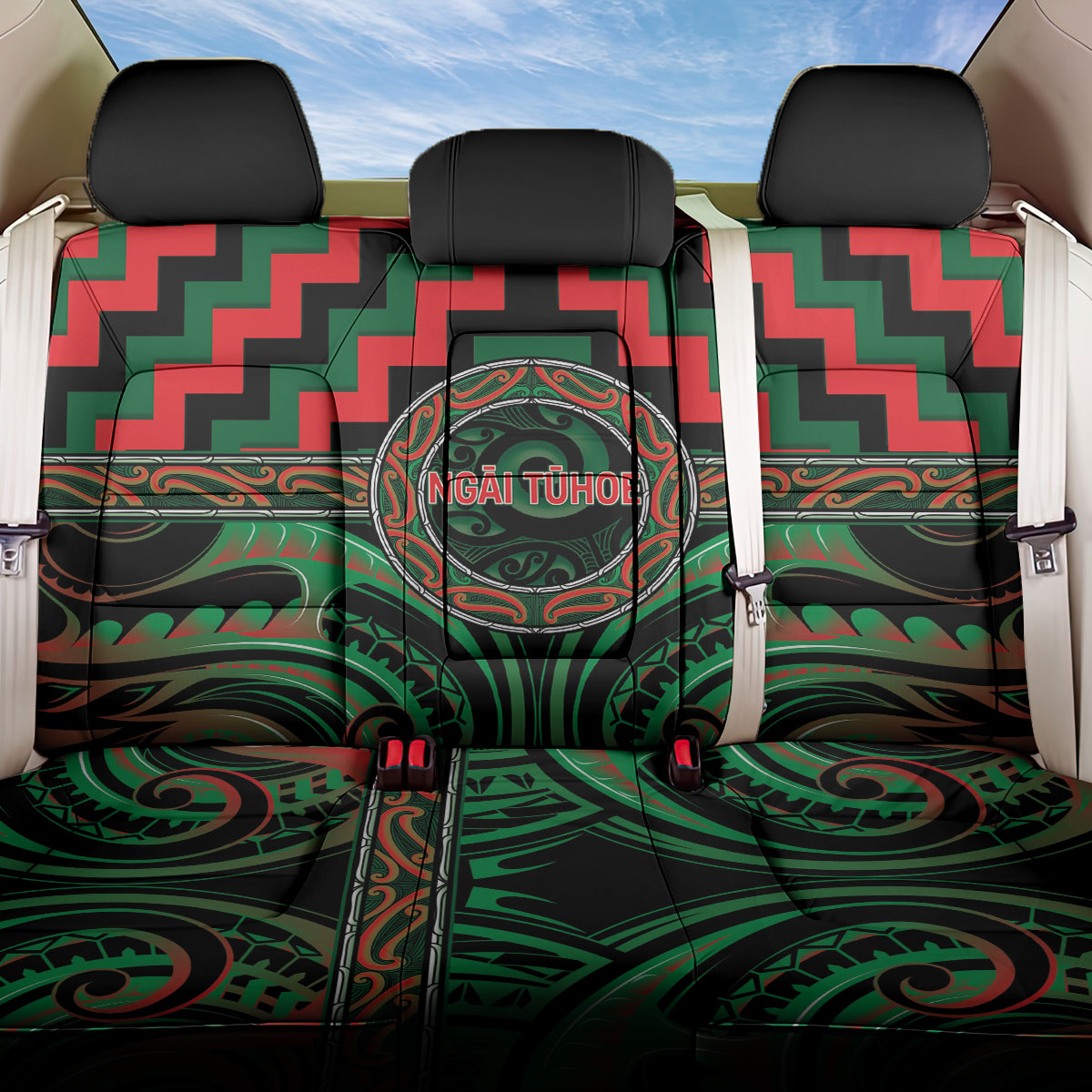 Aotearoa Ngai Tuhoe Back Car Seat Cover Maori Iwi Poutama Puhoro Tattoo