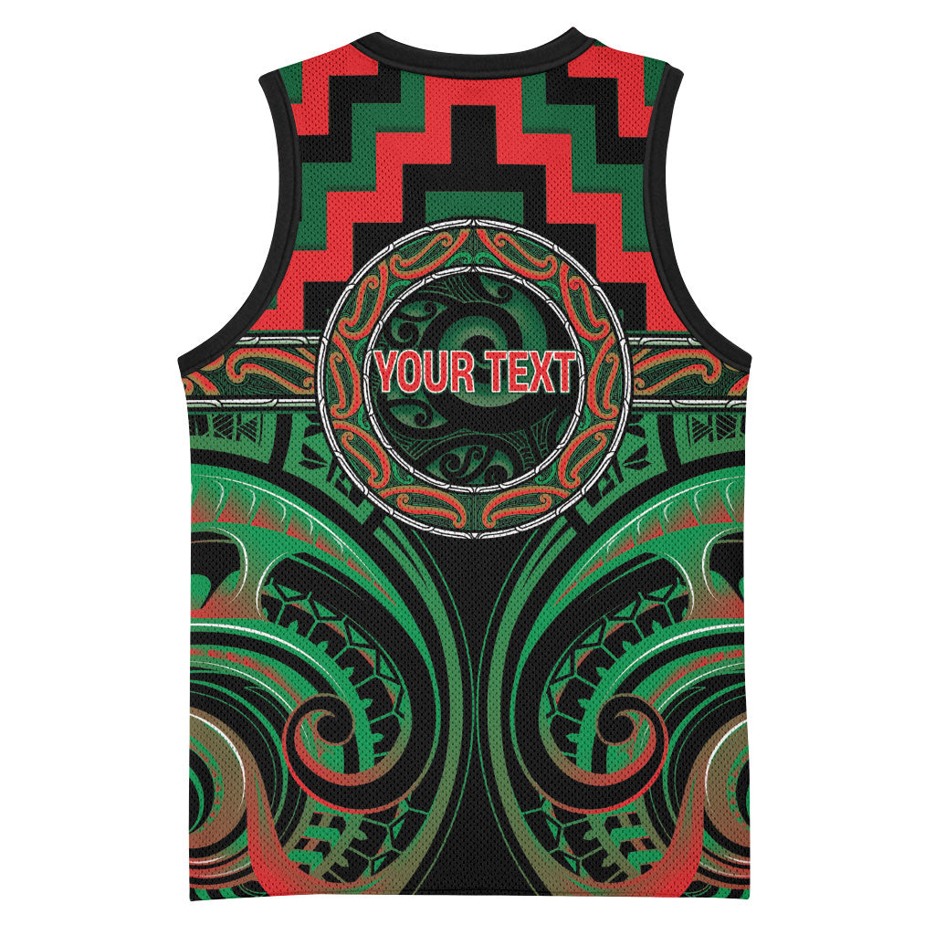 Aotearoa Ngai Tuhoe Personalised Basketball Jersey Maori Iwi Poutama Puhoro Tattoo LT14 - Polynesian Pride