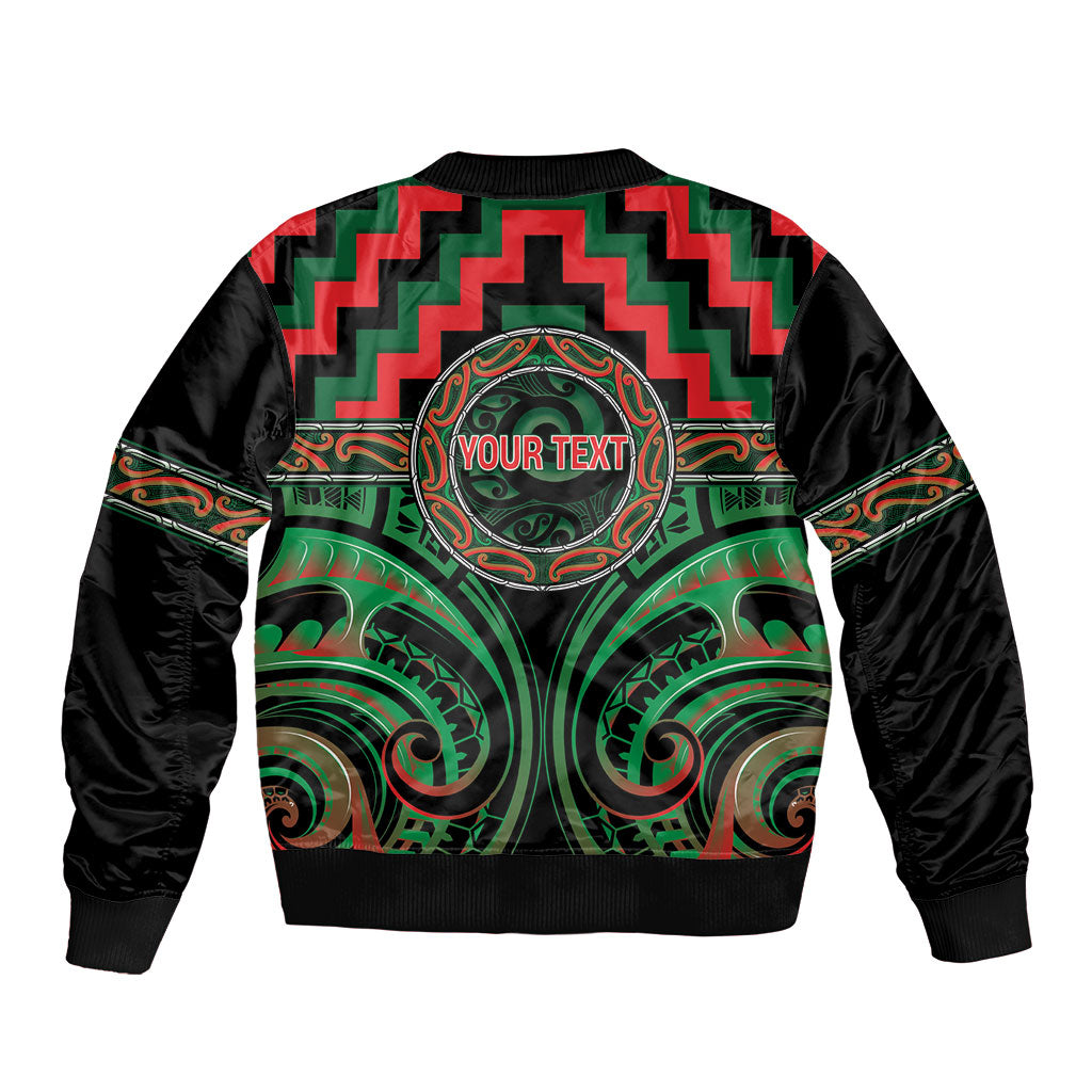 Aotearoa Ngai Tuhoe Personalised Sleeve Zip Bomber Jacket Maori Iwi Poutama Puhoro Tattoo LT14 - Polynesian Pride