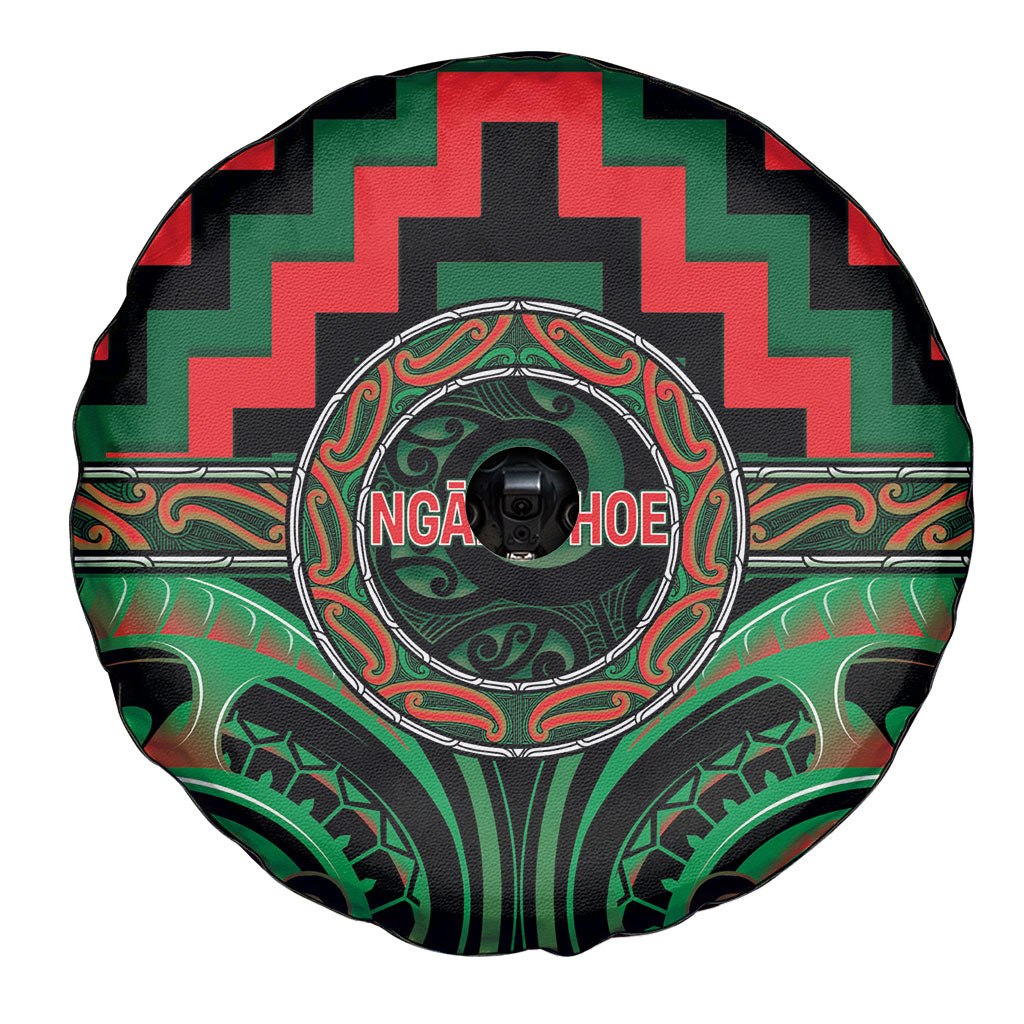 Aotearoa Ngai Tuhoe Spare Tire Cover Maori Iwi Poutama Puhoro Tattoo LT14 - Polynesian Pride
