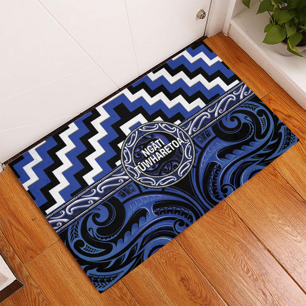 Aotearoa Ngati Tuwharetoa Rubber Doormat Maori Iwi Poutama Puhoro Tattoo LT14 - Polynesian Pride