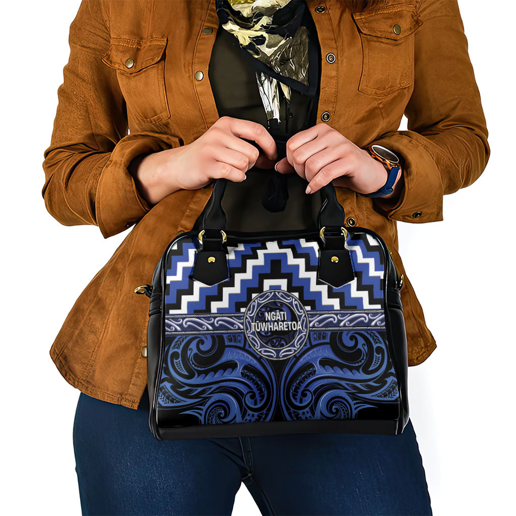 Aotearoa Ngati Tuwharetoa Shoulder Handbag Maori Iwi Poutama Puhoro Tattoo LT14 - Polynesian Pride
