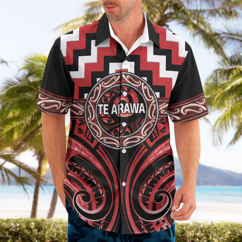 Aotearoa Te Arawa Personalised Hawaiian Shirt Maori Iwi Poutama Puhoro Tattoo LT14 - Polynesian Pride
